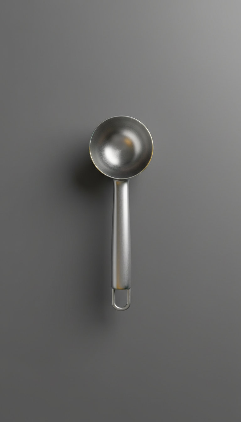 Brushed Steel Coffee Scoop